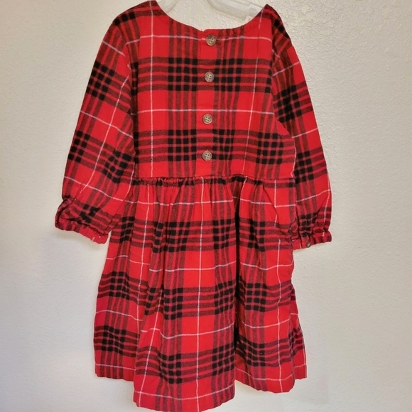 Hanna Andersson Red and Black Flannel Dress - Picture 4 of 5